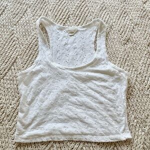 *3 for $20* Aeropostale White Crop Tank Top Relaxed Fit